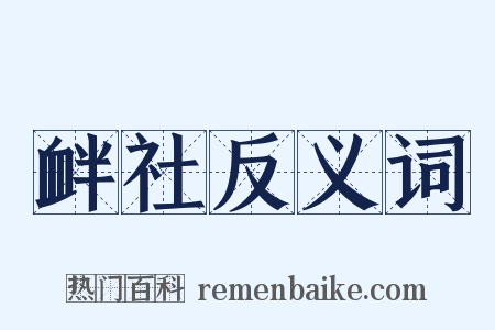 衅社反义词是什么意思的图片